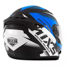 Capacete Moto Mixs Mx2 Storm Carbon Fosco Protork Cor Azul Tamanho Do Capacete 60