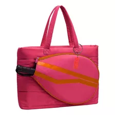 Bolsa Para Raquete De Beach Tênis Raqueteira Total Cor Rosa-chiclete