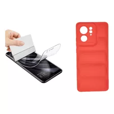 Funda Puffer + Hidrogel Compatible Con Motorola Edge 40