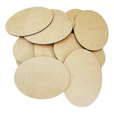 Kit 60 Plaquinha Placa Oval 14x22 Cm Mdf Cru Base Artesanato