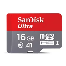 Memoria Micro Sd Sandisk Ultra 16gb Clase 10 A1