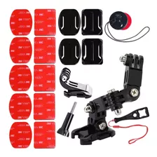 Kit Soporte Para Casco Go Pro Universal Montura Base Casco 