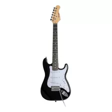 Guitarra Eléctrica Infantil Parquer Stratocaster St100 De Tilo 2020 Negra Laca