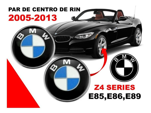 Par De Centros De Rin Bmw Serie Z4 E85, E86, E89 05-13 68 Mm Foto 2