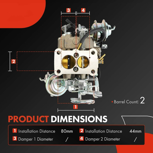 Carburador De 2 Barriles Para Toyota Starlet 1985-1989 1.5l Foto 3