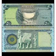 Billete Iraq 500 Dinares, Nuevo. A-28 