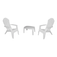 Juego 2 Sillones Sofas Ref. Blancos Miami + 1 Mesa Ratona B 