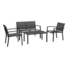 Juego De 4 Muebles De Patio Modernos De Textileno Para Exter