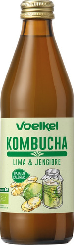 Voelkel Kombucha Orgánica Limón Y Jengibre 330cc
