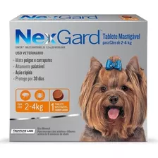 Nexgard Antipulgas E Carrapatos Cães 2 A 4 Kg - 3 Comp