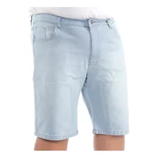 Bermuda Short Jeans Masculino Plus Size Grande Lycra 48 À 56