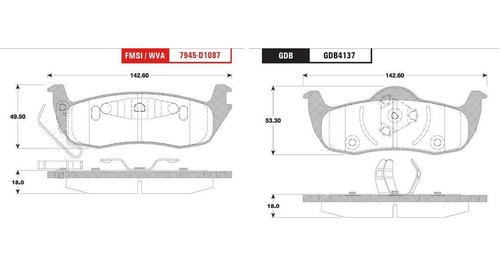 Balata Trw Grand Cherokee 3.7 2005 2006 2007 2008 2009 2010 Foto 2