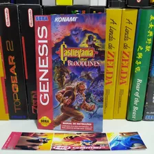 Castlevania Bloodlines - Manual Do Jogo (mega Drive)