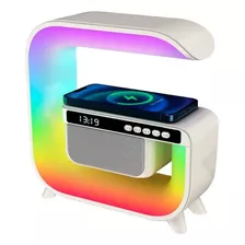 Lampara Veladora G Luz Rgb Parlante Cargador Despertador