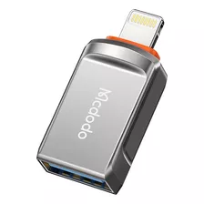 Adaptador Otg Usb-a 3.0 - Lightning Ot-8600 Gris Oscuro