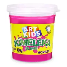 Slime Kimeleka Tradicional Massinha Lavável Cor Rosa