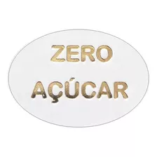 Etiqueta Rótulo Adesivo Para Alimentos Zero Açúcar 1.000 Un Cor Dourado
