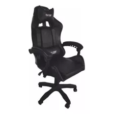 Cadeira Gamer Racer Plus Reclinavel Preta C/ Almofadas -bulk