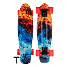 Kmx Skateboard Fire Mini Cruiser De 22 Pulgadas Para Nios Y