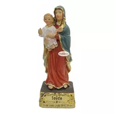 Imagem Nossa Senhora Da Saúde Resina 9cm Pequena Linda