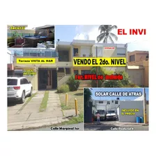 Buena Inversion: Casa 2do. Nivel (vista Al Mar) + Local + Solar En La Calle De Atrás, Invi, Autopista 30 De Mayo