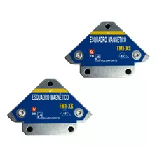 Esquadro Magnetico 12kg 2 Peças Industrial - Soldaforte