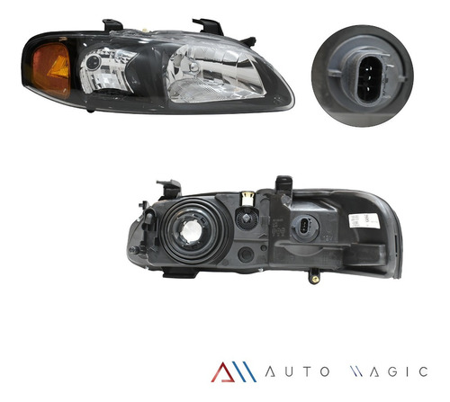 Faros  Nissan Sentra Se-r  2001 2002 2003 F/negro Nuevos Foto 10