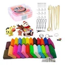 Kit De Inicio De Arcilla Polimérica Para Niños 24 Colores