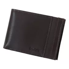 Carteira Masculina Couro Legítimo Cartões Moedas M.art 284f Cor Café