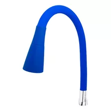 Tubo Flexível Silicone Azul E Arejador Cone Duplo Jato