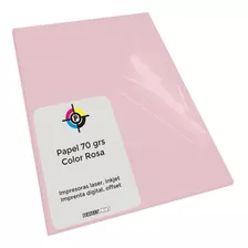 Papel Color Rosa 70 Grs A4 X 100 Hojas Para Inkjet Y Laser