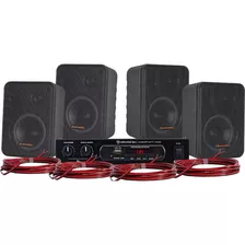 Amplificador Caixa De Som Ambiente Hayonik Ambience 4000 V2 Cor Preto Potência De Saída Rms 400 W