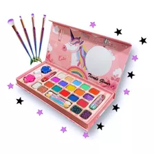 Maquillaje Infantil Niñas Maleta 80 Pcs Manicure Unicornio