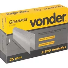 Grampo 25mm Para Grampeador Gpv 201 2.500un Vonder