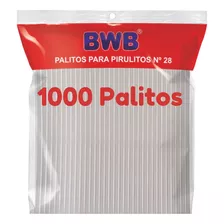 1000 Palitos Médio Plástico Canudo 14cm Bwb Transparente