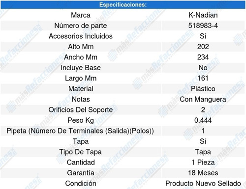 Deposito Anticongelante Breeze 4cil 2.4l 93 A 98 8601492 Foto 3