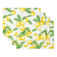 Martha Stewart Juego De Manteles Individuales Lots Of Lemons