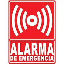 Señal De Emergencia De Alarma, Mxsio-003, 25x25 Cm, De Emer