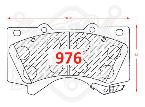 Pastilla De Freno Del Toyota Sequoia (usa) 5.7 2009-2016 Foto 4