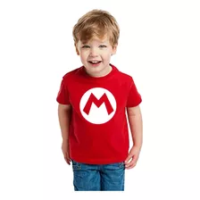 Polera De Niño Mario Bros Clasico Full