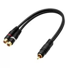 Cabo Adaptador Extensor Rca Y 1 Macho 2 Femea