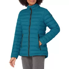 Casaca Reebok Lightweight Quilted Mujer Verde Azulado