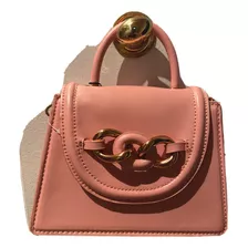 Mini Bolso Rosa Con Cadena Zara Cartera