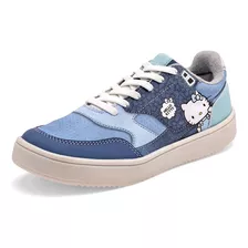 Tenis Mujer Hello Kitty 3937 Azul Mt. 121-477