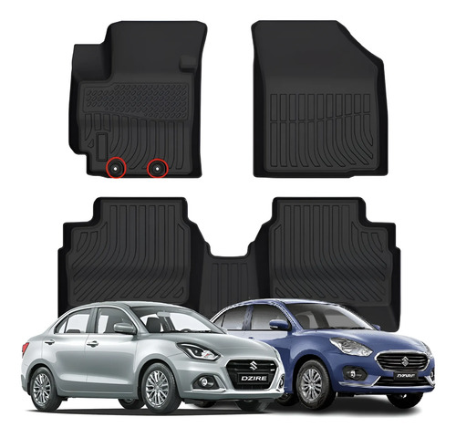 Cubre Pisos Calce Perfecto Suzuki Dzire - 3 Piezas