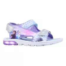 Sandalias Frozen Disney Luces Led Niños Abrojos Footy