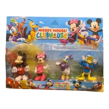 Mickey E Minnie Clubhouse 4 Bonecos Cartelado