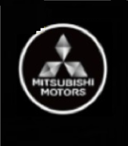 Par Luz Cortesia Proyector Puerta Mitsubishi Auto Carro Logo Foto 3