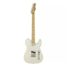 Guitarra Eléctrica Fender Standard Telecaster De Aliso Arctic White Con Diapasón De Arce
