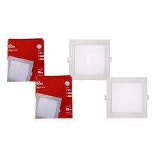 2x Paineis Slim Led Kian Embutir 18w Luz Branco Fria 6500k